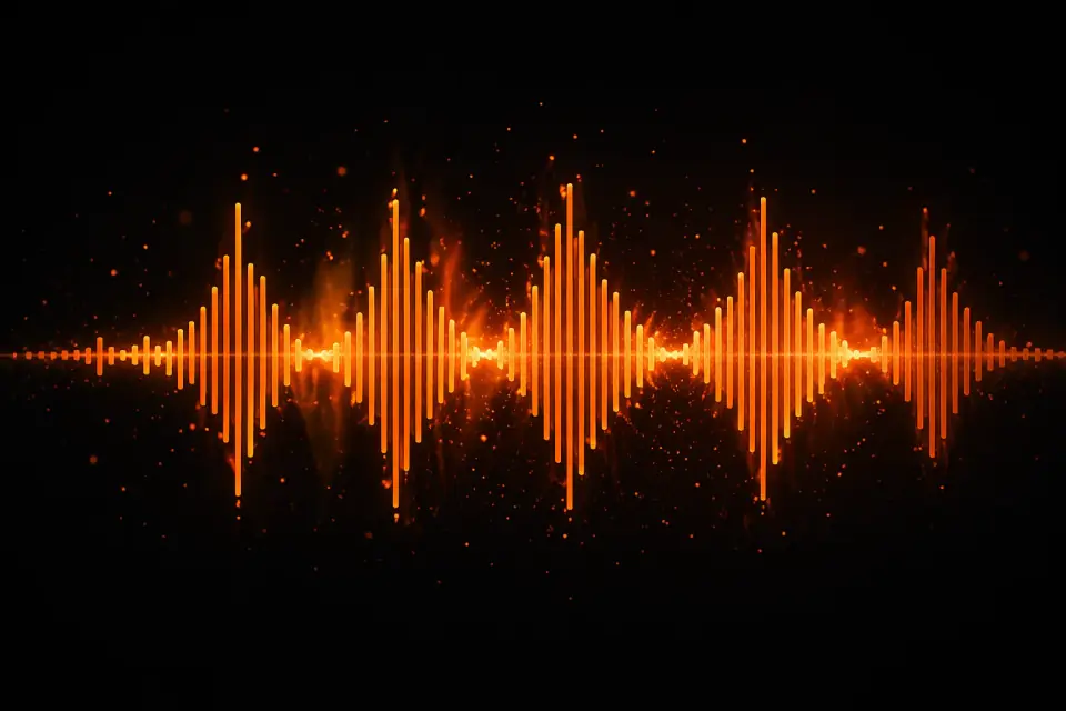限定音源を表すオーディオ波形