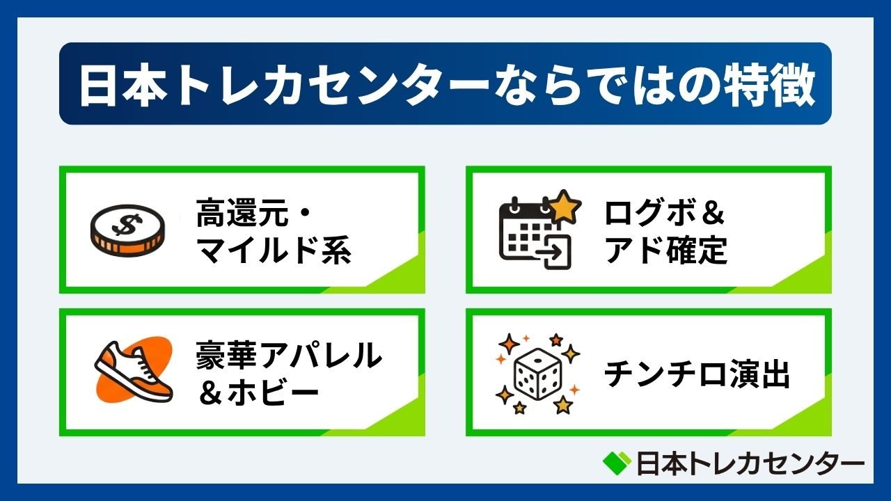 日本トレカセンターならではの4つの特徴(日本トレカセンター評判)