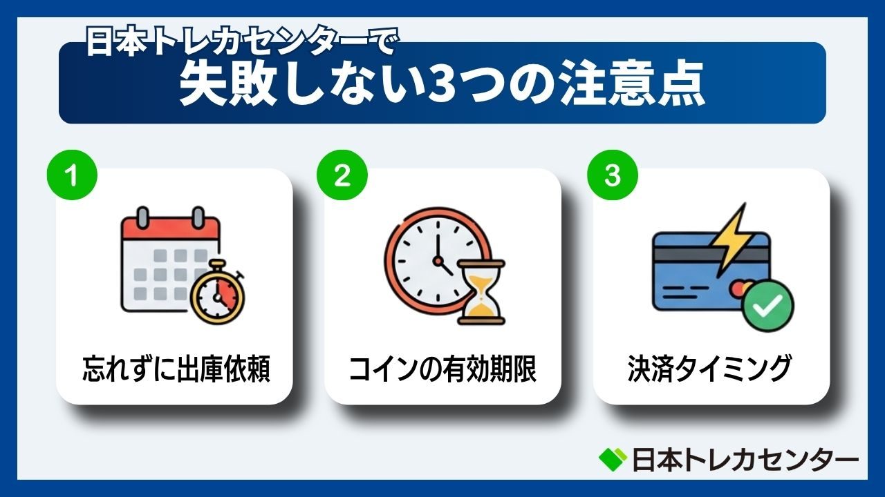 日本トレカセンターで失敗しない3つの注意点
