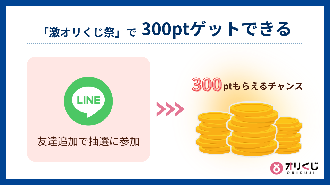 「激オリくじ祭」で300ptゲットできる（オリくじ評判）