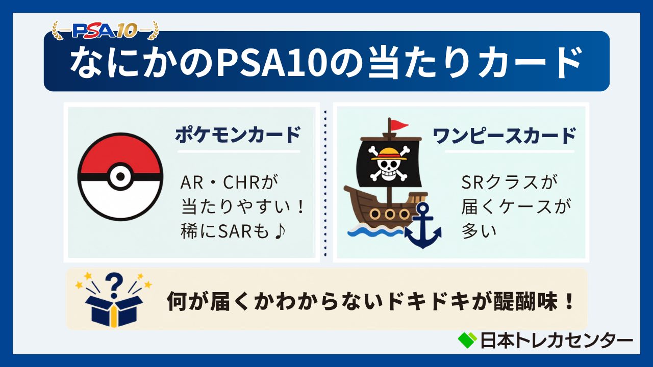 日本トレカセンターのなにかのPSA10は還元・発送どっち？どんなカード